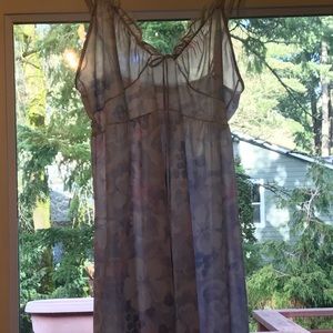Floral see threw dress/ nightgown